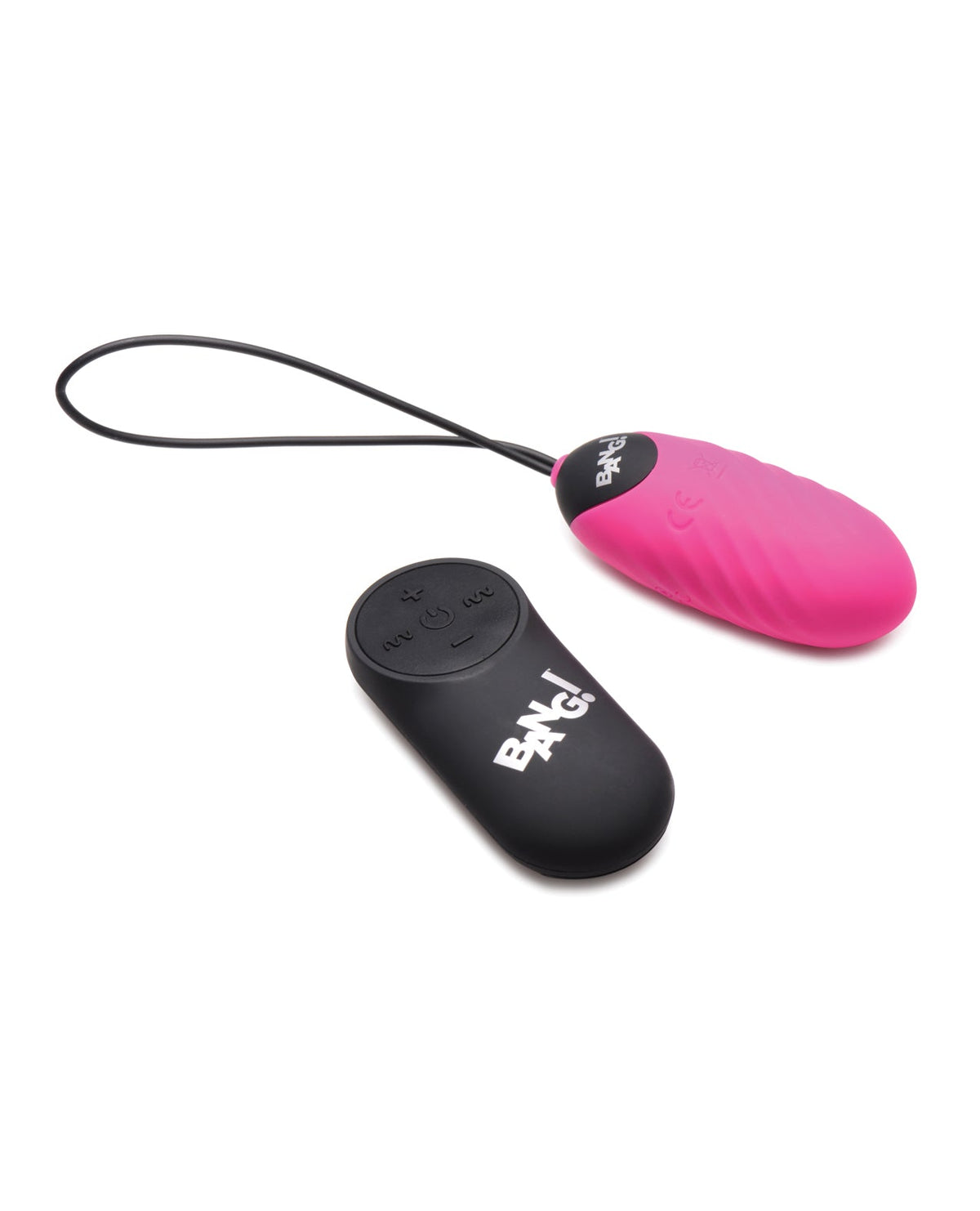 Bang! 28X Swirl Silicone Egg with Remote Control - Pink