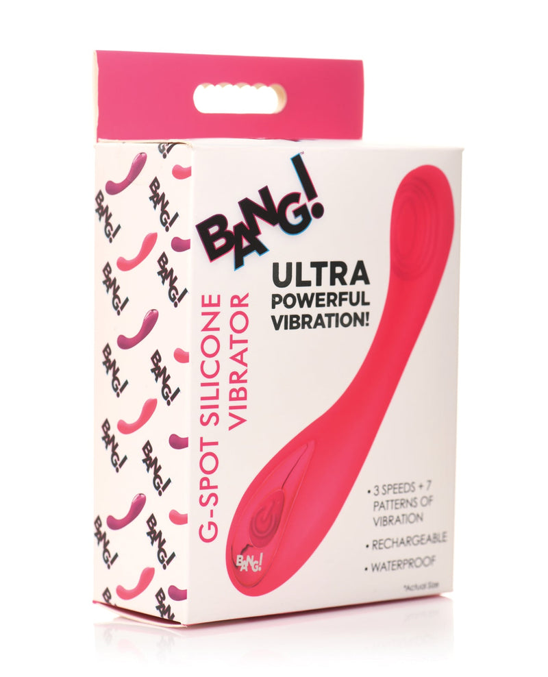 XR Brands Bang! G-Spot Silicone Vibrator Pink Vibrators