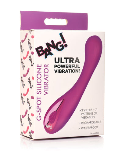 XR Brands Bang! G-Spot Silicone Vibrator Purple Vibrators