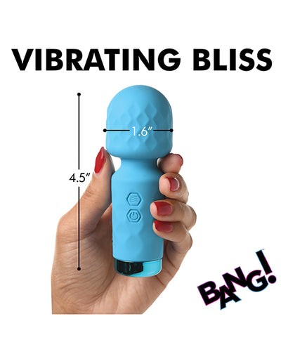 XR Brands Bang! Mini Silicone Wand - Blue Vibrators