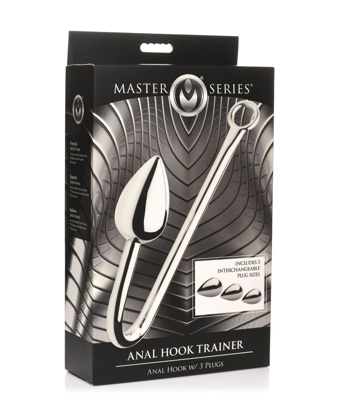 Master Series Anal Hook Trainer with 3 Plugs - Silver OrchidToys.com Master Series Anal Hook Trainer with 3 Plugs - Silver OrchidToys.com