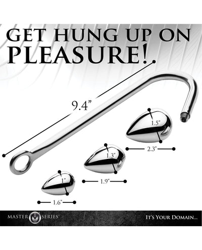 Xr LLC Master Series Anal Hook Trainer w/3 Plugs - Silver Anal Toys