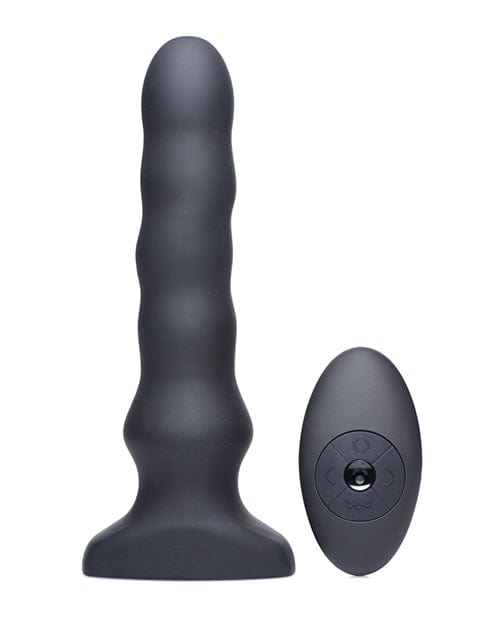 Xr LLC Thunderplugs Silicone Vibrating & Squirming Plug W/remote - Black Anal Toys