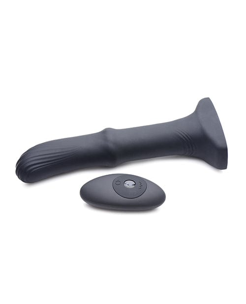 Xr LLC Thunderplugs Sliding Shaft Silicone Vibrator W/remote - Black Anal Toys