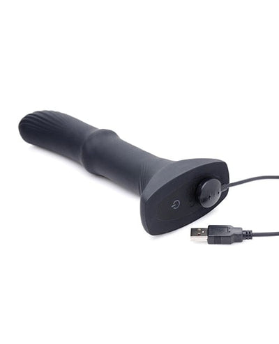 Xr LLC Thunderplugs Sliding Shaft Silicone Vibrator W/remote - Black Anal Toys