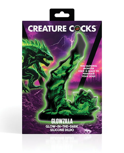 Xr LLC Creature Cocks Glowzilla Silicone Dildo - Glow in the Dark Dildos