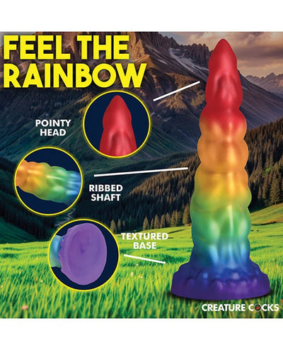 Xr LLC Creature Cocks Magic Rider Unicorn Silicone Dildo - Rainbow Dildos