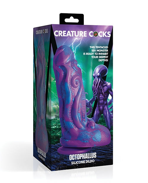 Xr LLC Creature Cocks Octophallus Silicone Dildo - Purple/Blue Dildos