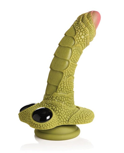 Xr LLC Creature Cocks Swamp Monster Scaly Silicone Dildo - Green Dildos