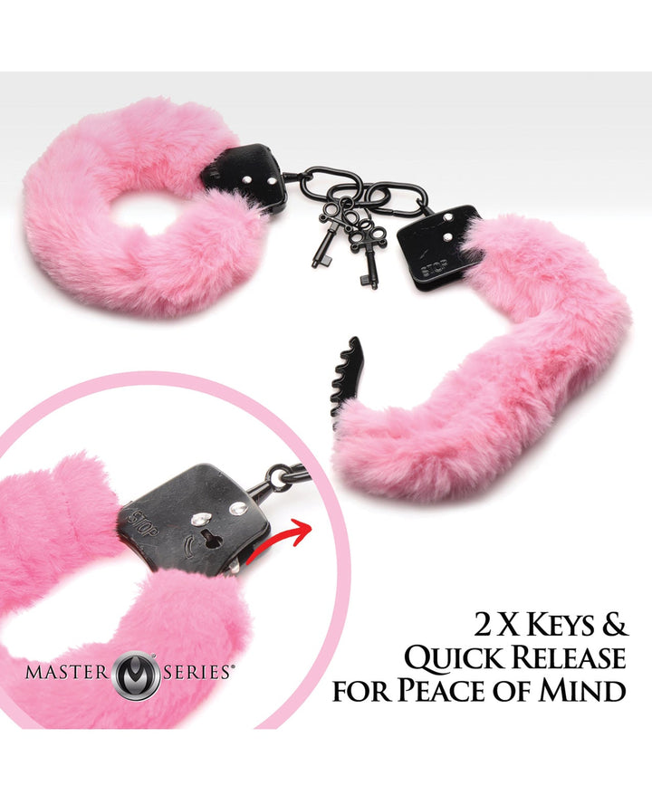 Xr LLC Master Series Cuffed in Furry Handcuffs Kink &amp; BDSM