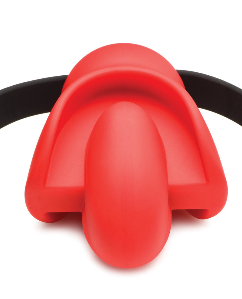 Xr LLC Master Series Gag Order Extreme Silicone Ball Gag - Red/Black Kink & BDSM