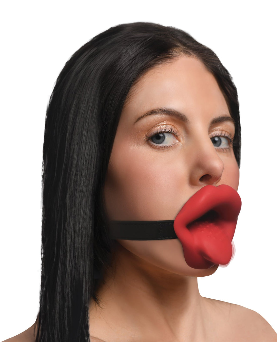 Xr LLC Master Series Vibrating Sissy Mouth Gag - Red Kink &amp; BDSM