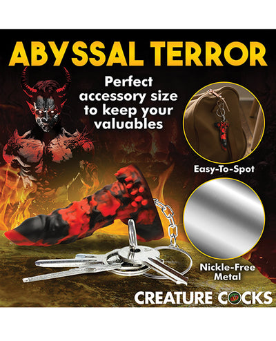 Xr LLC Creature Cocks Fire Demon Keychain - Red/Black Novelties