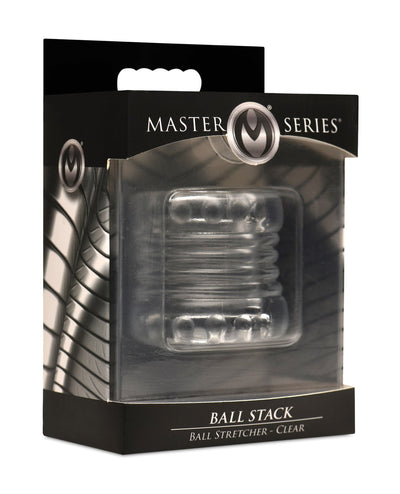 Xr LLC Master Series Ball Stack Ball Stretcher - Clear Penis Toys