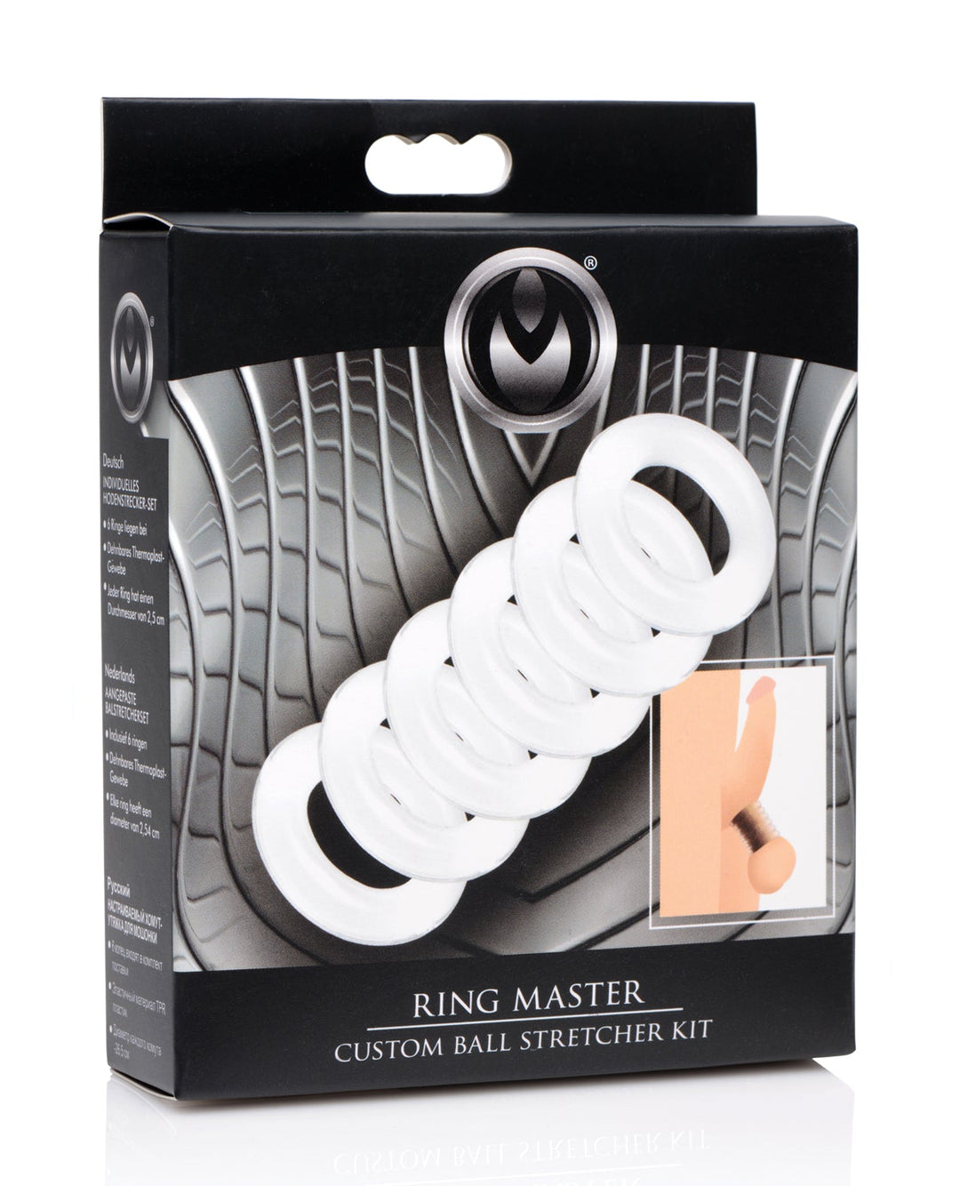 Xr LLC Master Series Ring Master Custom Ball Stretcher Kit - Clear, Set of 6 Penis Toys