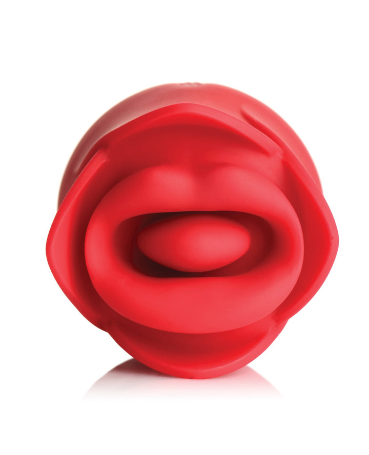 Xr LLC Lickgasm Sweet Kiss Kissing &amp; Vibrating Clitoral Stimulator - Red Vibrators