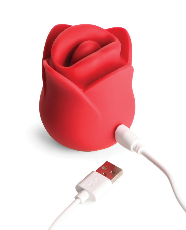 Xr LLC Lickgasm Sweet Kiss Kissing &amp; Vibrating Clitoral Stimulator - Red Vibrators