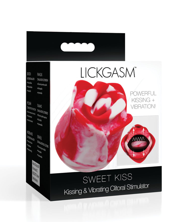 Xr LLC Lickgasm Sweet Kiss Kissing &amp; Vibrating Clitoral Stimulator - Swirl Vibrators