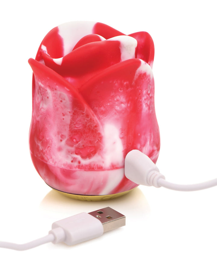 Xr LLC Lickgasm Sweet Kiss Kissing &amp; Vibrating Clitoral Stimulator - Swirl Vibrators