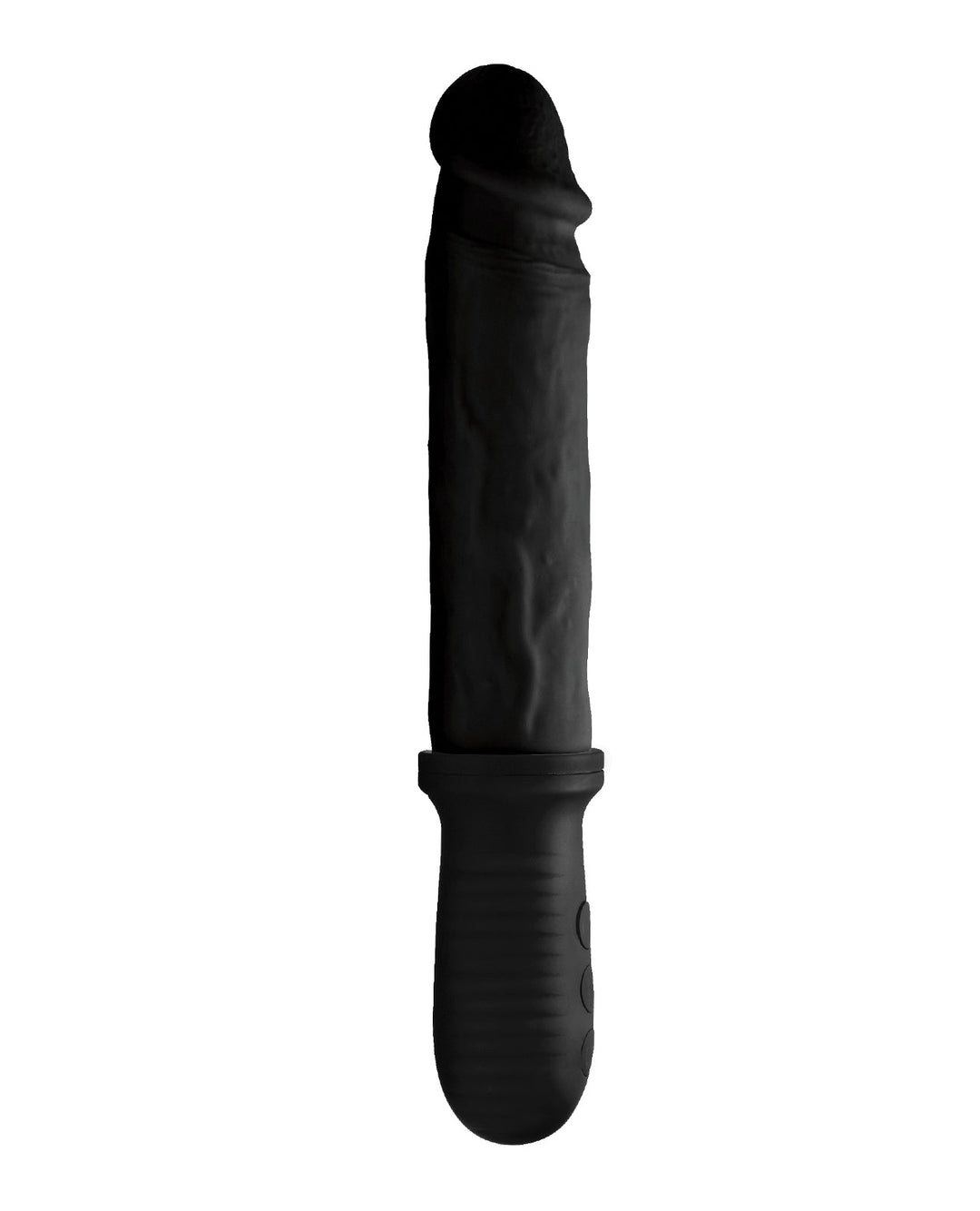 Xr LLC Master Series 8X Auto Pounder Vibrating &amp; Thrusting Dildo w/Handle - Black Vibrators