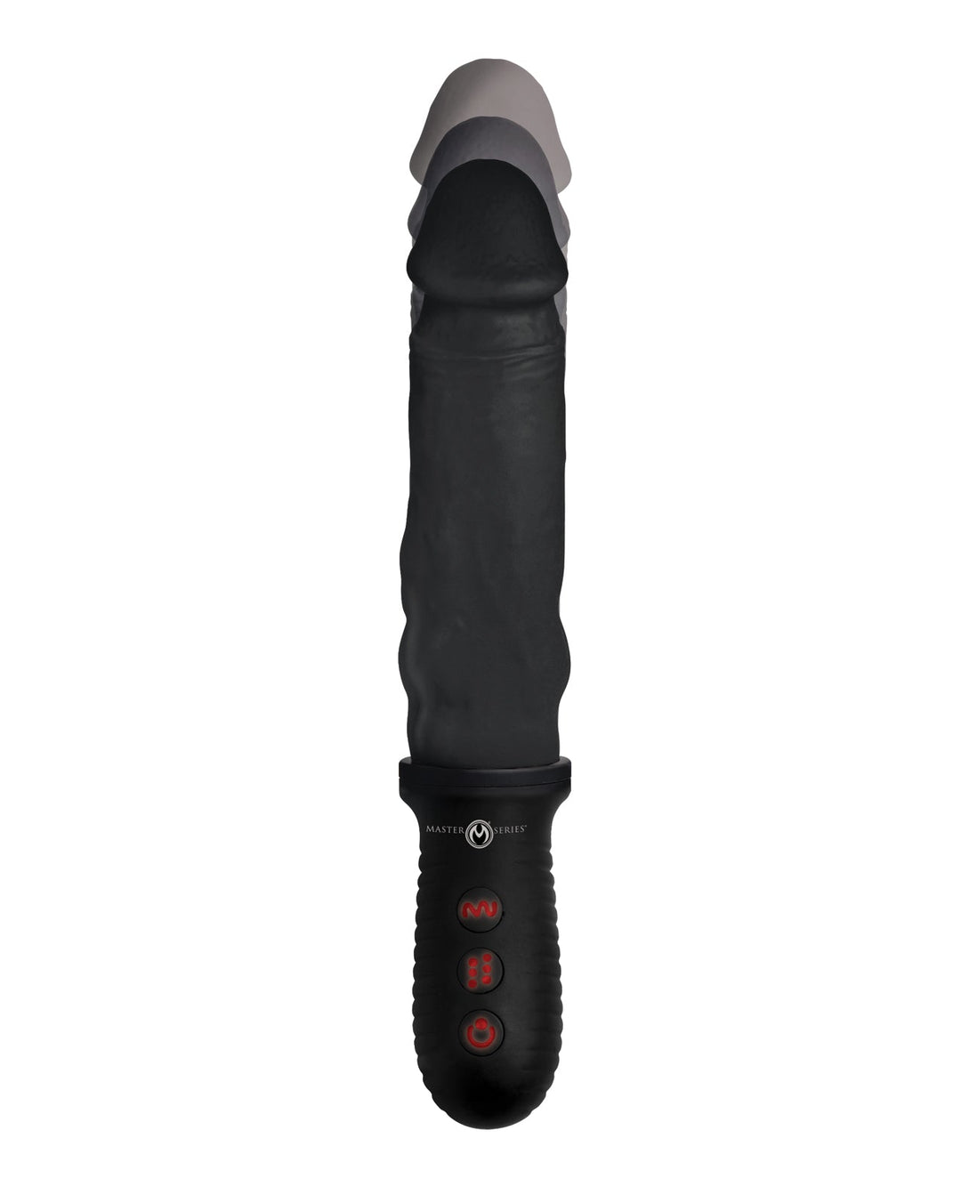 Xr LLC Master Series 8X Auto Pounder Vibrating &amp; Thrusting Dildo w/Handle - Black Vibrators