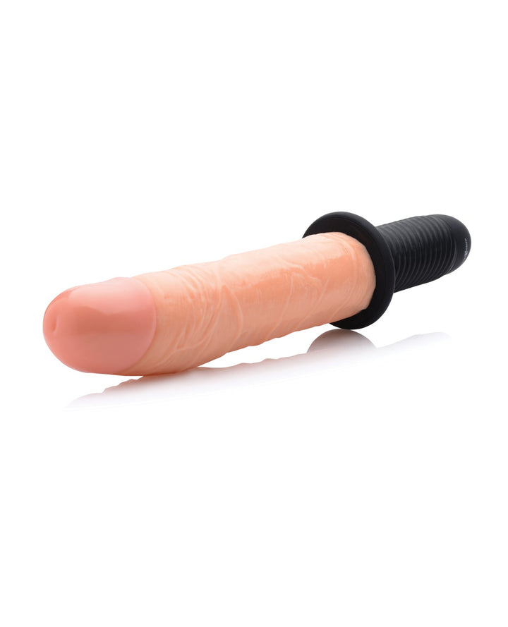 Xr LLC Master Series Onslaught 13 Mode XL Vibrating Dildo Thruster - Light Vibrators