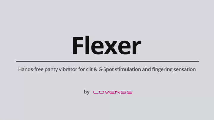 Lovense Flexer Dual Panty Vibrator - Pink