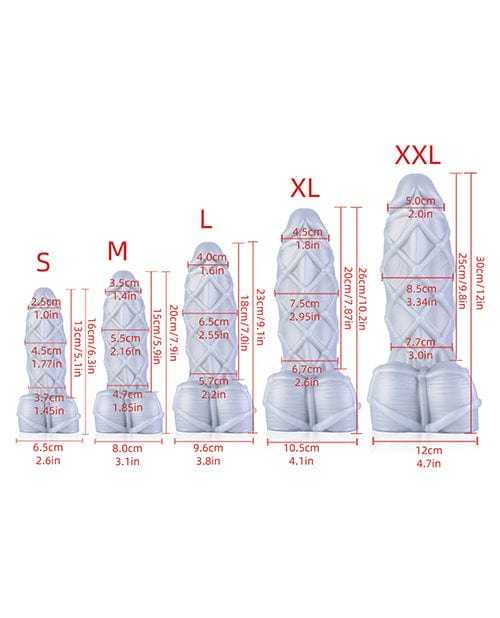 665 INC 665 Fetishique - Silver Dildos