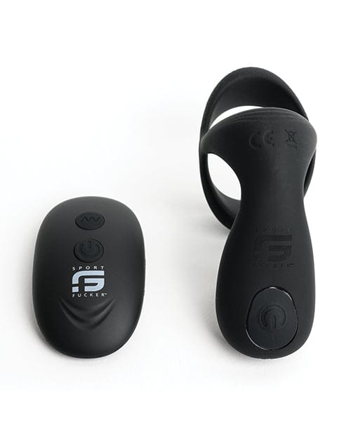 665 INC Sport Fucker Motovibe Pulse Cockring - Black Penis Toys