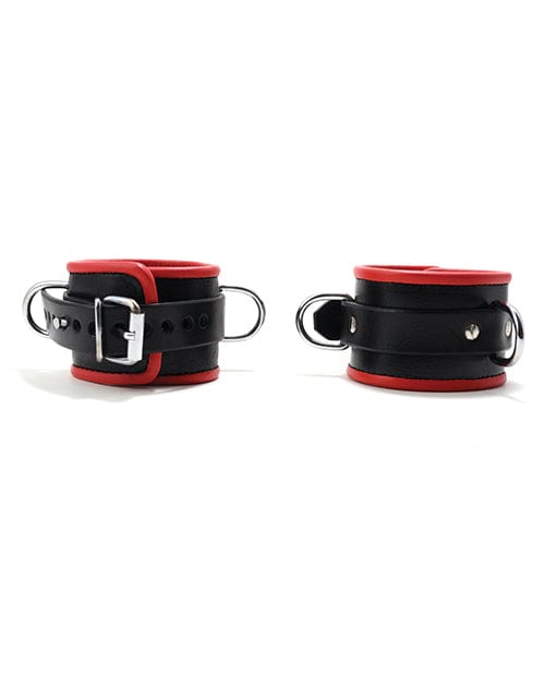 665 665 Padded Locking Ankle Restraint Red Kink &amp; BDSM
