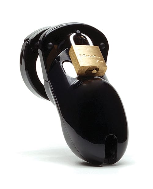 A.L. Enterprises Cb-3000 3" Cock Cage &amp; Lock Set Black Kink &amp; BDSM