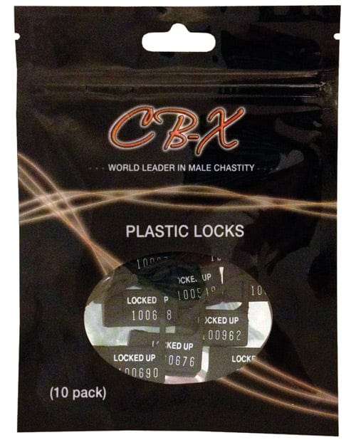 A.L. Enterprises Plastic Cock Cage Lock - Pack Of 10 Kink &amp; BDSM