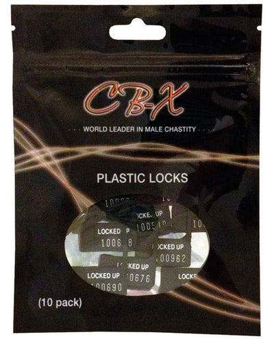 A.L. Enterprises Plastic Cock Cage Lock - Pack Of 10 Kink & BDSM