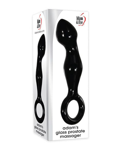 Adam & Eve Adam & Eve Adam's Glass Prostate Massager - Black Anal Toys