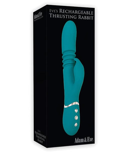 Adam & Eve Adam & Eve Eve's Rechargeable Thrusting Rabbit - Green Vibrators