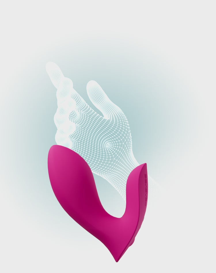 Lovense Flexer Dual Panty Vibrator - Pink