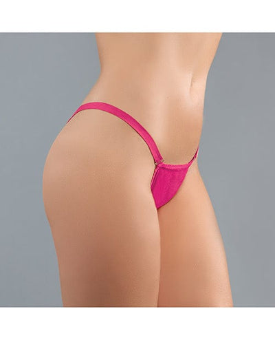 Allure Lingerie Adore Between The Cheats Wetlook Panty One Size Fits Most Pink Lingerie & Costumes