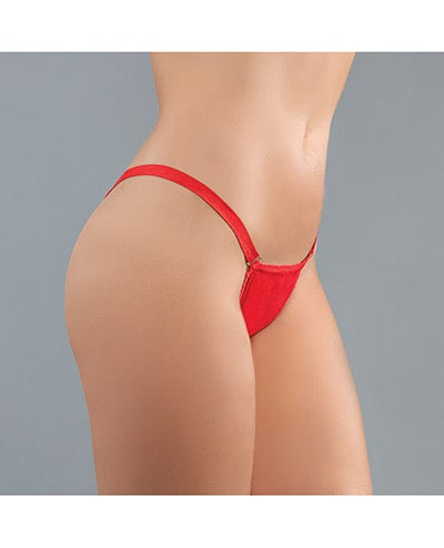 Allure Lingerie Adore Between The Cheats Wetlook Panty One Size Fits Most Red Lingerie & Costumes