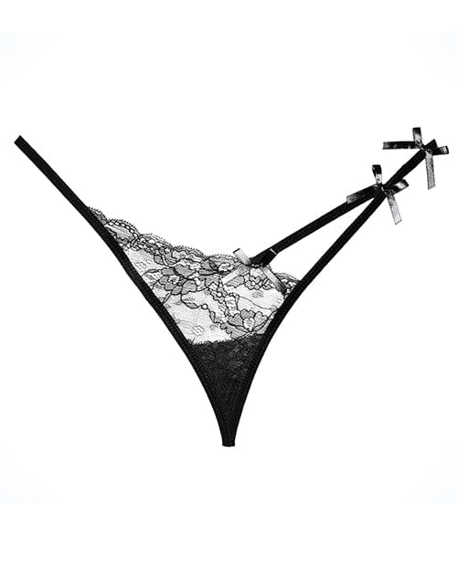 Allure Lingerie Adore Pixie Panty Black One Size Fits Most Lingerie &amp; Costumes
