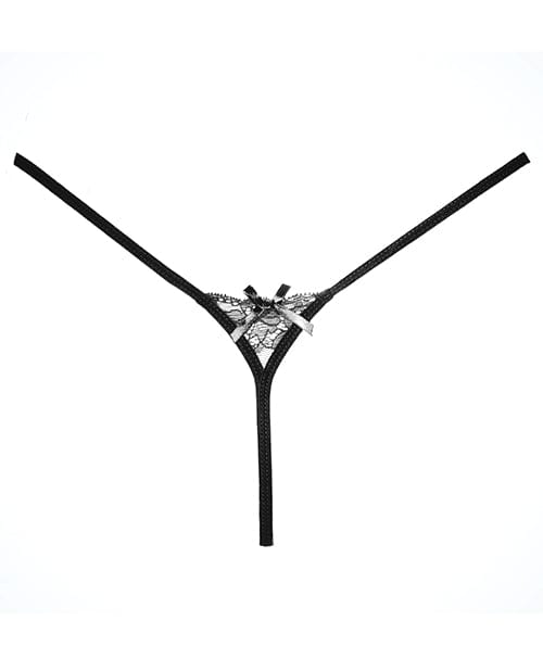 Allure Lingerie Adore Pixie Panty Black One Size Fits Most Lingerie &amp; Costumes
