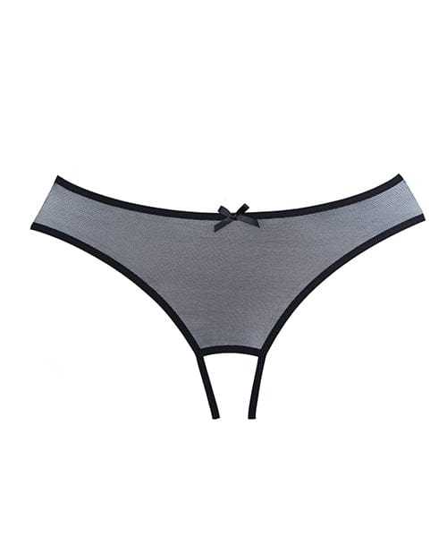 Allure Lingerie Adore Wild Nite Mesh Open Back Panty Black One Size Fits Most Lingerie &amp; Costumes