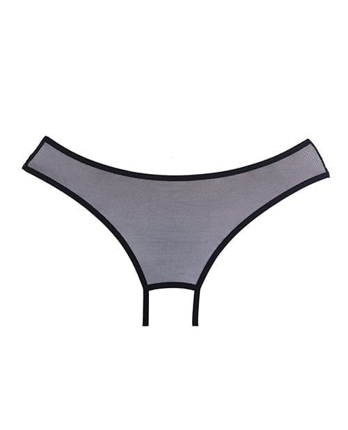 Allure Lingerie Adore Wild Nite Mesh Open Back Panty Black One Size Fits Most Lingerie &amp; Costumes