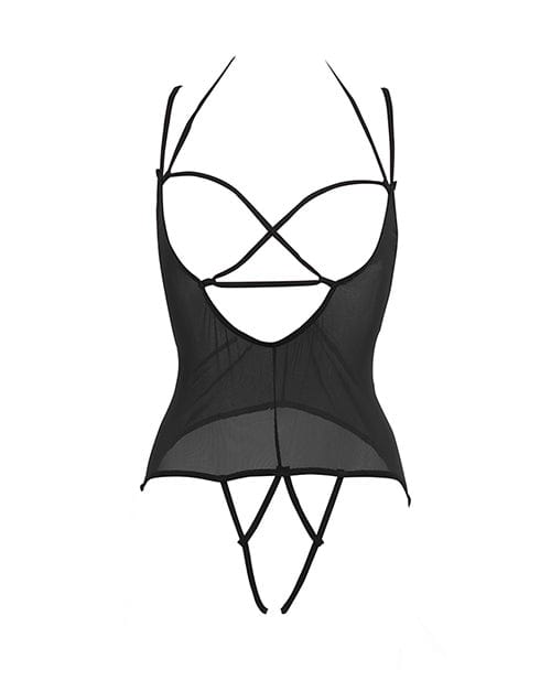 Allure Lingerie Lp Allure Angelina Sheer Mesh Under Bust Teddy Lingerie &amp; Costumes