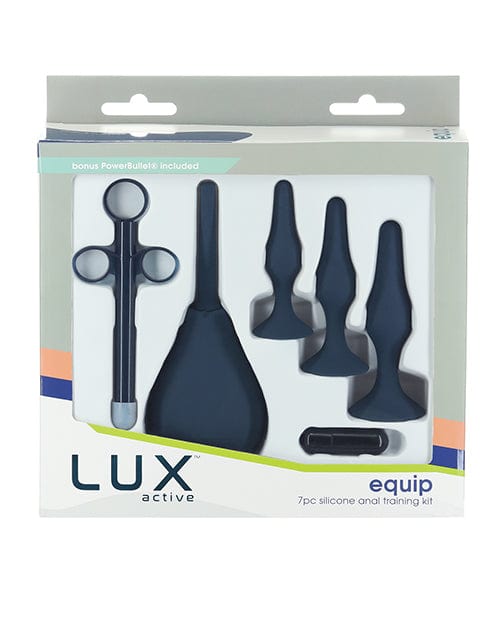 B.M.S. Enterprises Lux Active Equip Silicone Anal Training Kit - Dark Blue Anal Toys