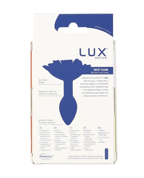 B.M.S. Enterprises Lux Active Red Rose Silicone Anal Plug Anal Toys