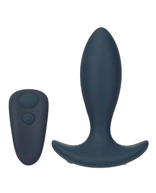 B.M.S. Enterprises Lux Active Throb Anal Pulsating Massager with Remote - Dark Blue Anal Toys