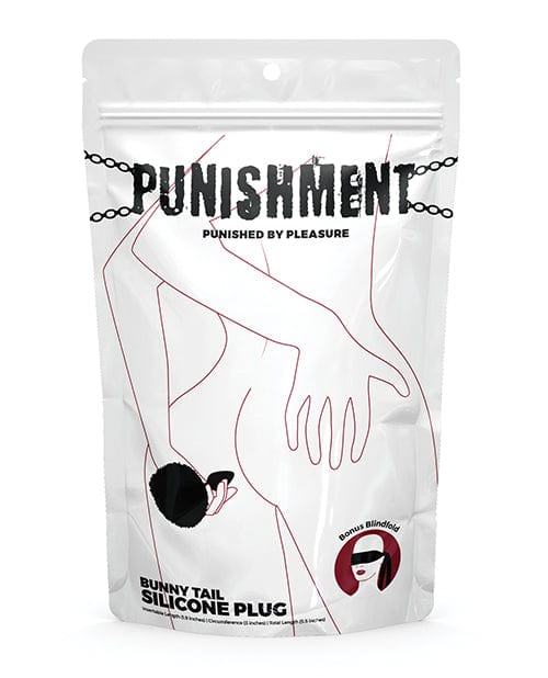 B.M.S. Enterprises Punishment Bunny Tail Butt Plug - Black Anal Toys