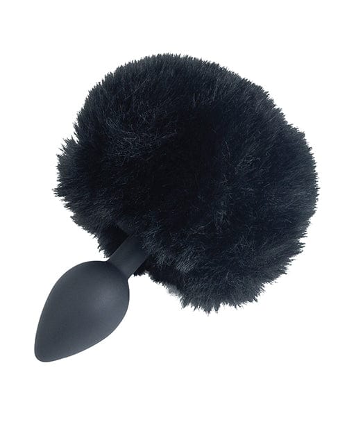 B.M.S. Enterprises Punishment Bunny Tail Butt Plug - Black Anal Toys