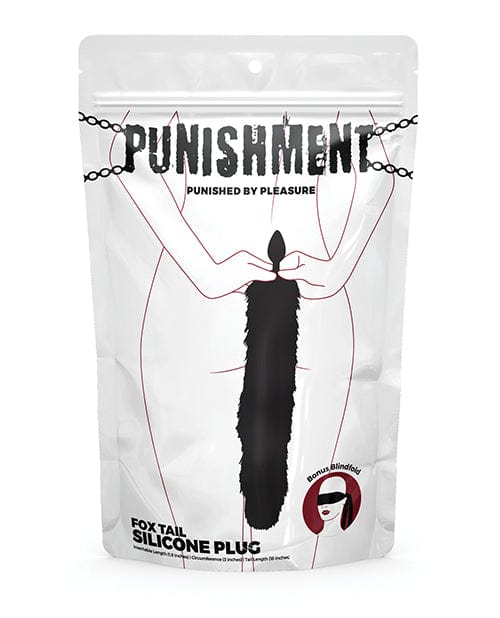 B.M.S. Enterprises Punishment Fox Tail Plug - Black Anal Toys