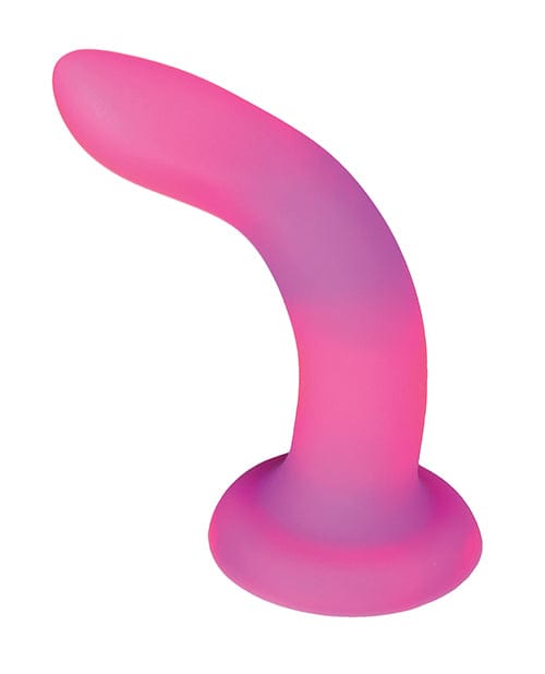 B.M.S. Enterprises Addiction 8" Rave Glow In The Dark Dong - Pink-purple Dildos